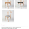 Aluminium Bentwood Stackable Bistro Chair - Montana Walnut Frame