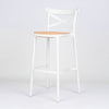 Apex Outdoor Resin Cross Back Bar Stool