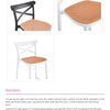 Apex Outdoor Resin Cross Back Bar Stool