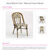 Astra Bistrot Chair - Black & Cream Weave