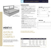 Festive Avon HI Chilled Compact 1200 - Angled Back Cold Food Display