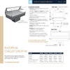 Festive Avon HI Chilled Drop-In 1770 - Square Back Cold Food Display