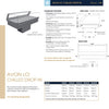 Festive Avon LO Chilled Drop-In 2370 - Angled Back Cold Food Display