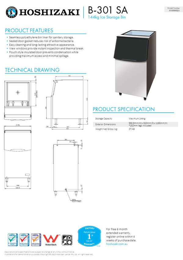 Hoshizaki B-301SA - Ice Storage Bin