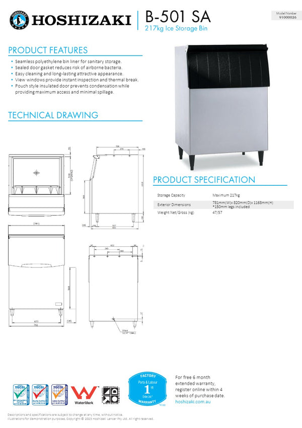 Hoshizaki B-501SA - Ice Storage Bin