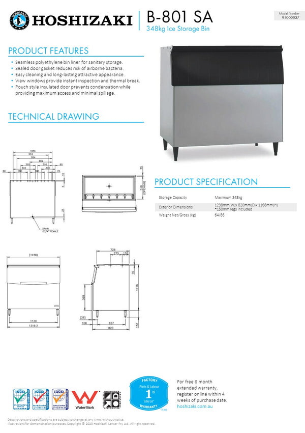 Hoshizaki B-801SA - Ice Storage Bin