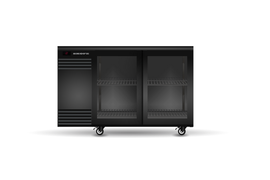 SKOPE BackBar BB.2.GSL - Two Glass Sliding Door Fridge