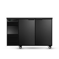 SKOPE BackBar BB.2.SSW - Two Solid Swing Door Fridge