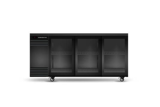 SKOPE BackBar BB.3.GSL - Three Glass Sliding Door Fridge