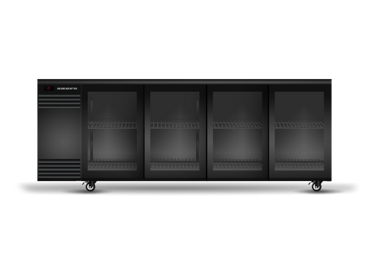 SKOPE BackBar BB.4.GSL - Four Glass Sliding Door Fridge