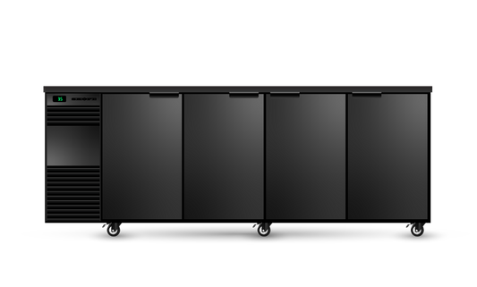 SKOPE BackBar BB.4.SSW - Four Solid Swing Door Fridge