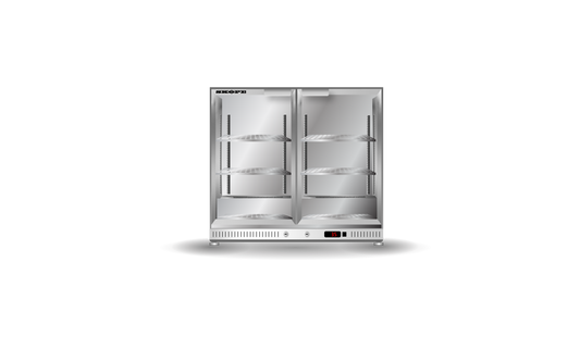 SKOPE BC.2.GSW - Two Glass Door Bar Cooler