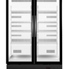 Skope BCE1200N-A 2 Glass Door Upright Fridge