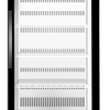 Skope BCE600N Black Single Door Fridge