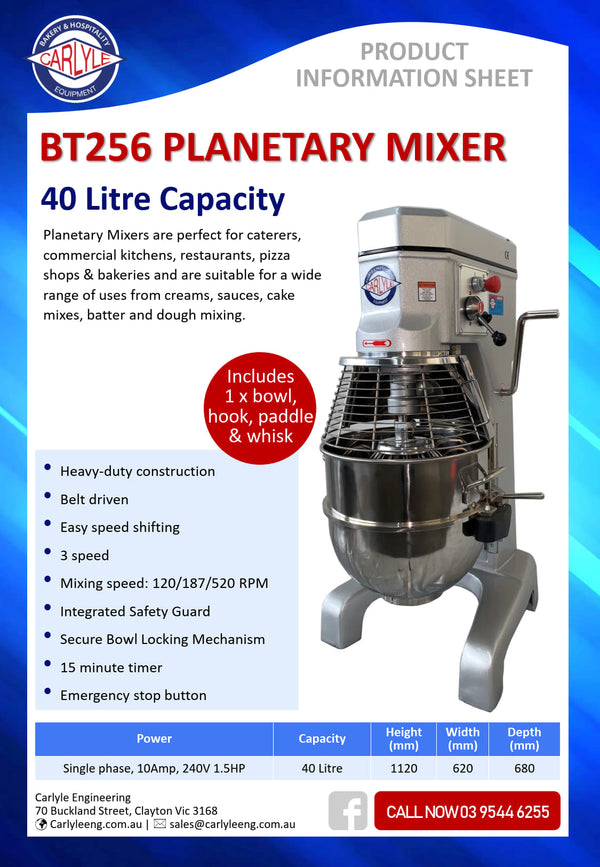 Carlyle BM40AT - Planetary Mixer