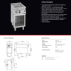 Giorik BM920ET - Bain Marie on Open Base