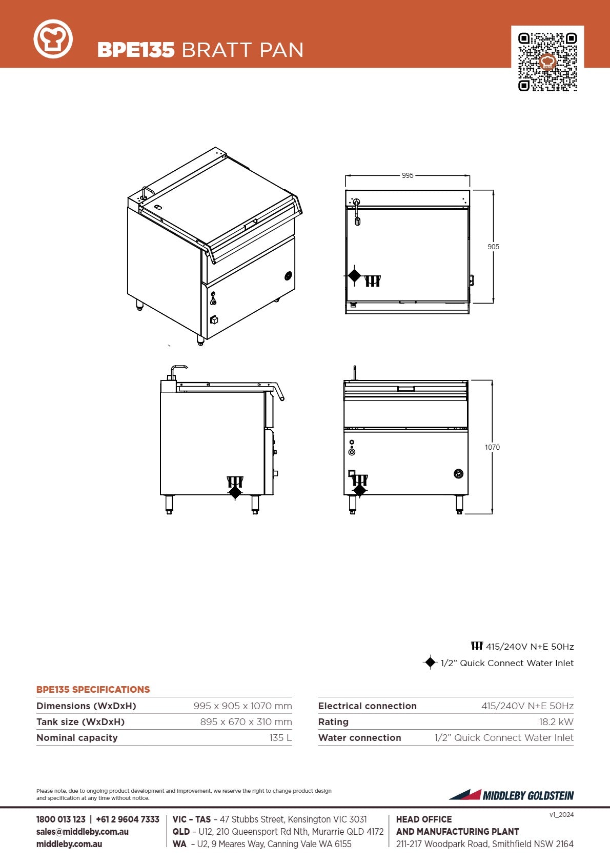 Goldstein BPE135 - Bratt Pan