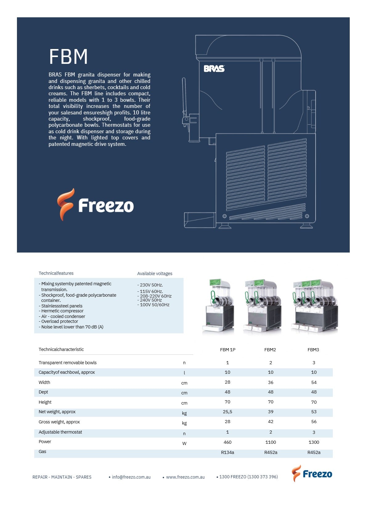 BRAS FBM 2 - Granita Dispenser