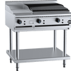 B+S Black BT-GRP3-CBR6 - Combination Griddle & Char Grill