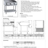 B+S Black BT-GRP6-CBR3 - Combination Griddle & Char Grill