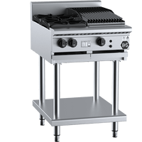 B+S Black BT-SB2-CBR3 - Combination Cook Top & Char Grill