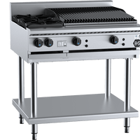 B+S Black BT-SB2-CBR6 - Combination Cook Top & Char Grill