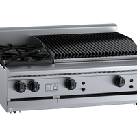 B+S Black BT-SB2-CBR6BM - Combination Cook Top & Char Grill