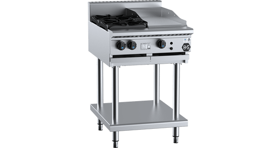 B+S Black BT-SB2-GRP3 - Combination Cook Top & Grill Plate