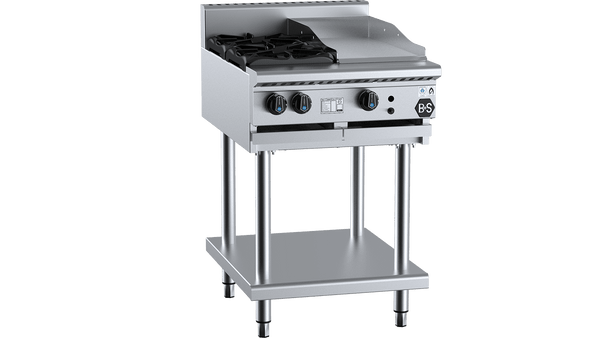 B+S Black BT-SB2-GRP3 - Combination Cook Top & Grill Plate