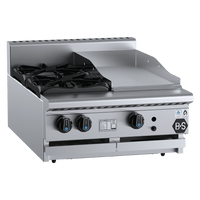 B+S Black BT-SB2-GRP3BM - Combination Cook Top & Grill Plate