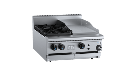 B+S Black BT-SB2-GRP3BM - Combination Cook Top & Grill Plate