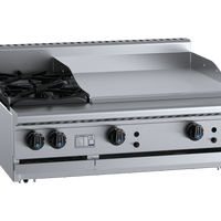 B+S Black BT-SB2-GRP6BM - Combination Cook Top & Grill Plate