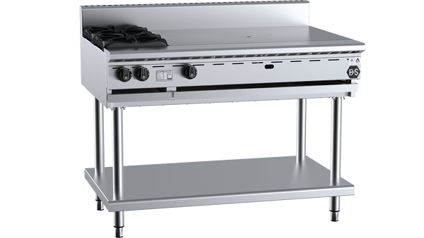B+S Black BT-SB2-TT9 - Combination Target Top & Two Burners