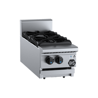 B+S Black BT-SB2BM - Bench Mounted Two Burner Boiling Top