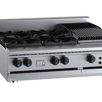 B+S Black BT-SB4-CBR3BM - Combination Cook Top & Char Grill