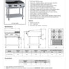 B+S Black BT-SB4-CBR3 - Combination Cook Top & Char Grill