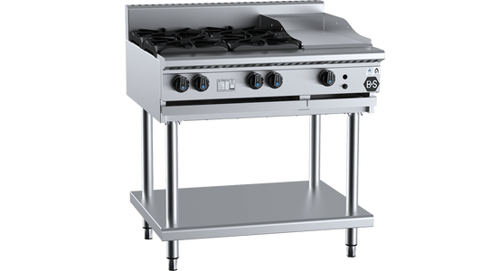 B+S Black BT-SB4-GRP3 - Combination Cook Top & Grill Plate