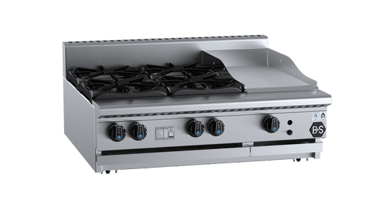 B+S Black BT-SB4-GRP3BM - Combination Cook Top & Grill Plate