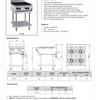 B+S Black BT-SB4 - Four Burner Boiling Top
