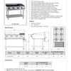 B+S Black BT-SB6-CBR3 - Combination Cook Top & Char Grill