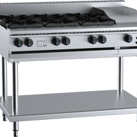B+S Black BT-SB6-GRP3 - Combination Cook Top & Grill Plate