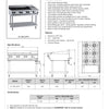 B+S Black BT-SB6-GRP3 - Combination Cook Top & Grill Plate