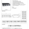 B+S Black BT-SB8BM - Bench Mounted Eight Burner Boiling Top