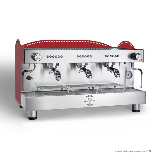Bezzera B2016 Red - 3 Group Coffee Machine