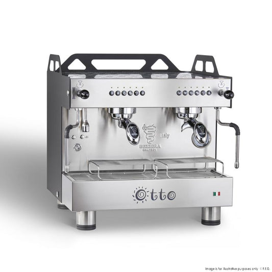 Bezzera Otto Black - Compact 2 Group Coffee Machine