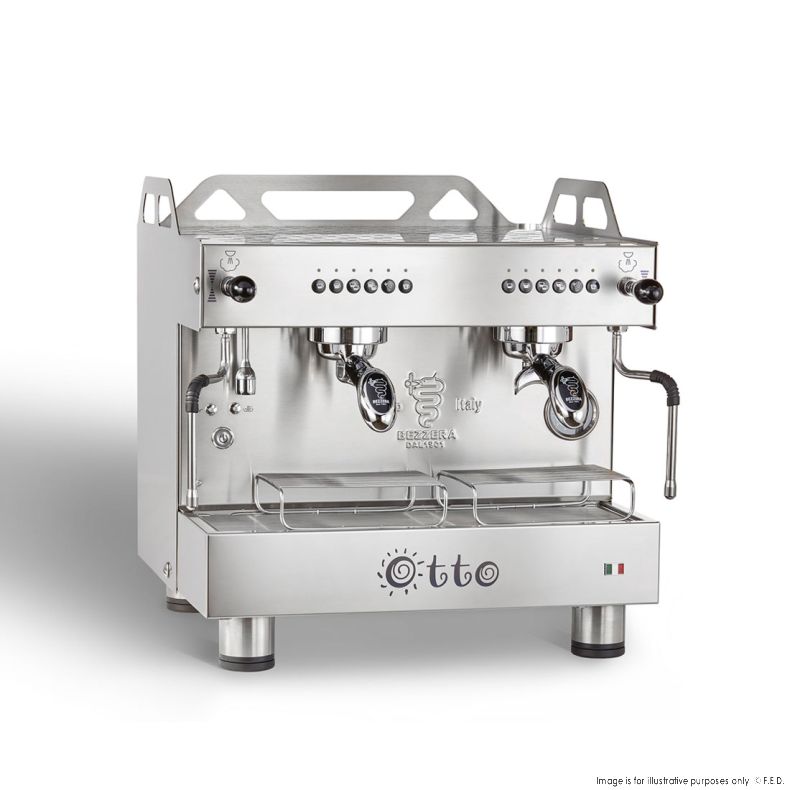 Bezzera Otto Silver - Compact 2 Group Coffee Machine
