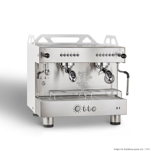 Bezzera Otto White - Compact 2 Group Coffee Machine