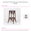 Bentwood Timber Round Bar Stool without Backrest