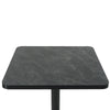 Black Aluminium Edge HPL Laminate Smokestone Outdoor Bar Table