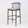 Bosca Steel Upholstered Bar Stool - Espresso
